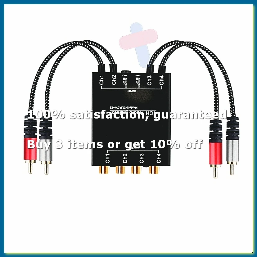 A82Z-4CH Audio Isolator Professional Audio Noise Filter 4 Channels Ground Loop Isolator Accessories