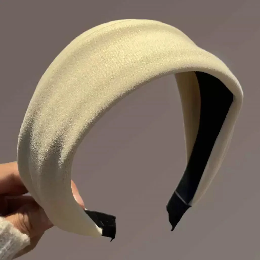 Frauen Vintage Solide Weiche Baumwolle Haarband Für Mädchen Süße Haar Ornament Stirnband Haar Hoop Haarband Mode Haar Zubehör – Detail 8