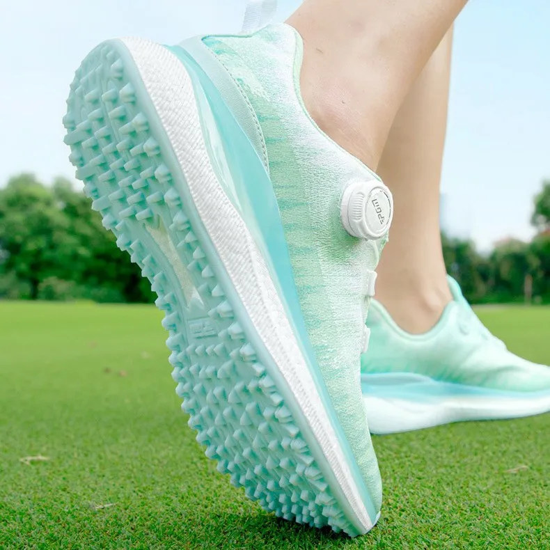 PGM Golf Shoes Gold Wire Embroidered Summer Women's Popcorn Women's Height-enhancing Shoes Breathable Sports Shoes