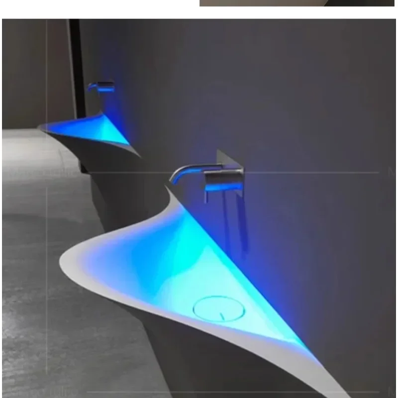 

3017 open smile washbasin semi-embedded washbasin, small apartment very narrow integrated washbasin