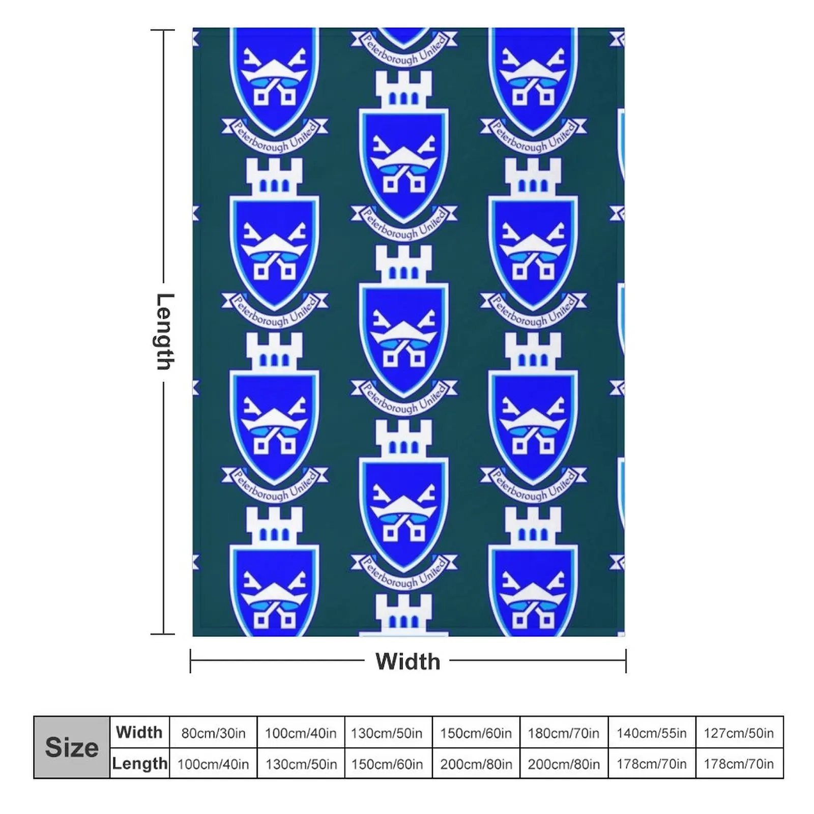 peterborough united Throw Blanket warm winter Plaid on the sofa Tourist Flannel Fabric Blankets