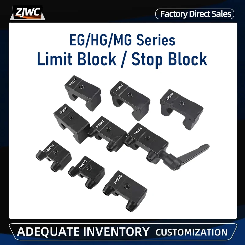 Linear Guide EGR/HGR15/20/25 MGN9 Limit Ring Linear Rail Positioning Ring Slider Limit Fixed Block Linear Rail Travel Fixed Ring