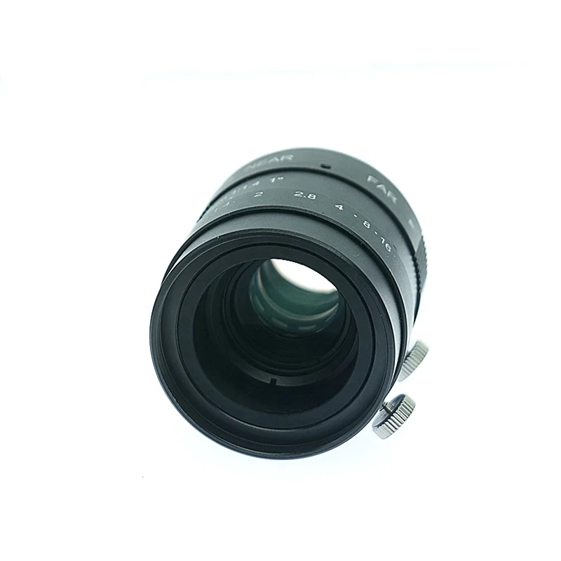 C マウント 25mm 固定焦点距離 10 メガピクセル 1" F1.4 マニュアル絞り、産業用カメラアイリスおよび CCTV FA マシンビジョンレンズ用
