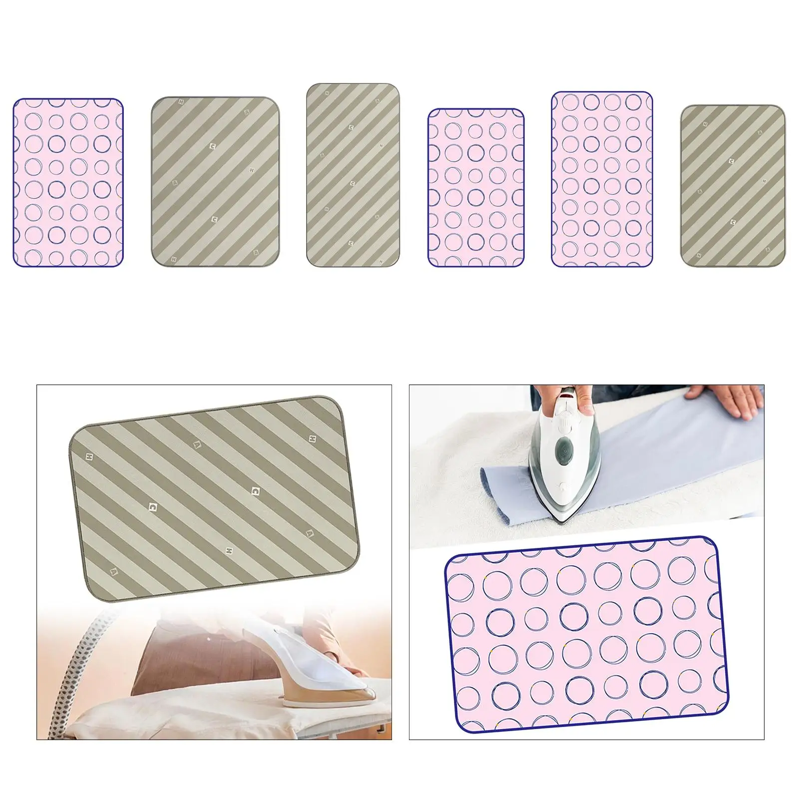 Ironing Board Foldable Water Resistant Clothes Steamer Pad Ironing Mat for Woman Men Coat Shirt Household Pants Skirt Dress