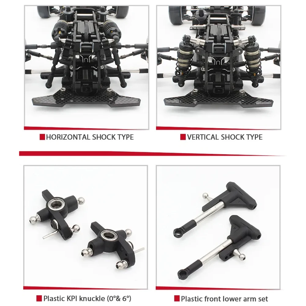 USUKANI 1/10 RC Drift Car Kit NGE 2.0 SE Professionale Da Corsa Telaio Vuoto Set Senza Pneumatici per Adulti bambini Dly Build