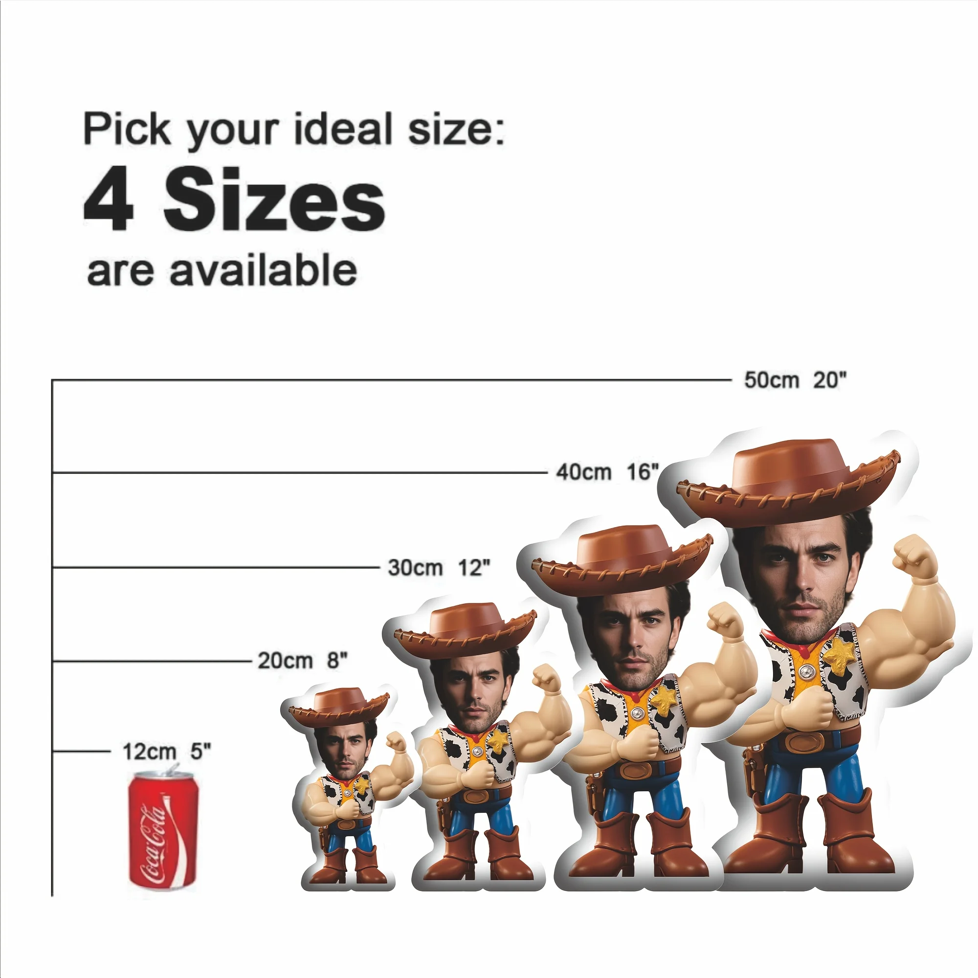 Customized Western Cowboy Style Plush Pillow - The Perfect Gift for Both Men and Women
