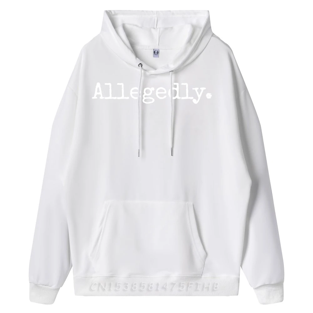 Allegedly Lawyer Lawyer Hoodies Discount Crew Neck Funny Long Sleeve Mens Pullover Hip hop Hoodies Graphic Sweatshirt