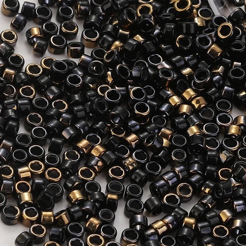 720 Pieces 2.5MM Half Gold Plating Glass Seed Beads For Bohemia Handwork Waterproof Japanese Quality Glass Beads 10grams/bag