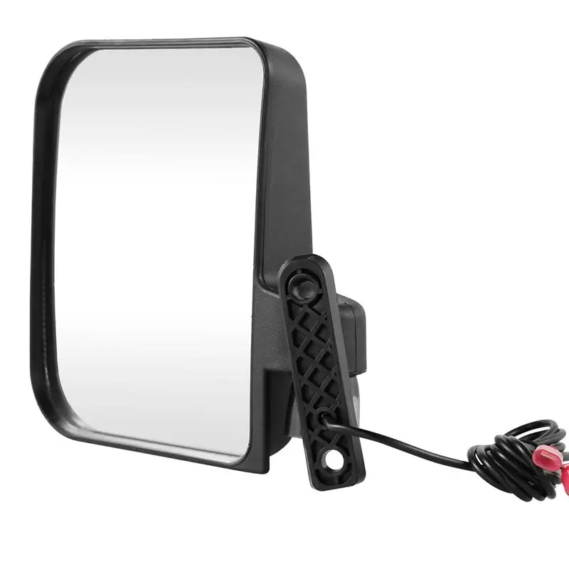 RTENTE-2X Golf Cart Side Mirrors With LED Turn Signal Light For Club Car EZGO And Others Golf Cart