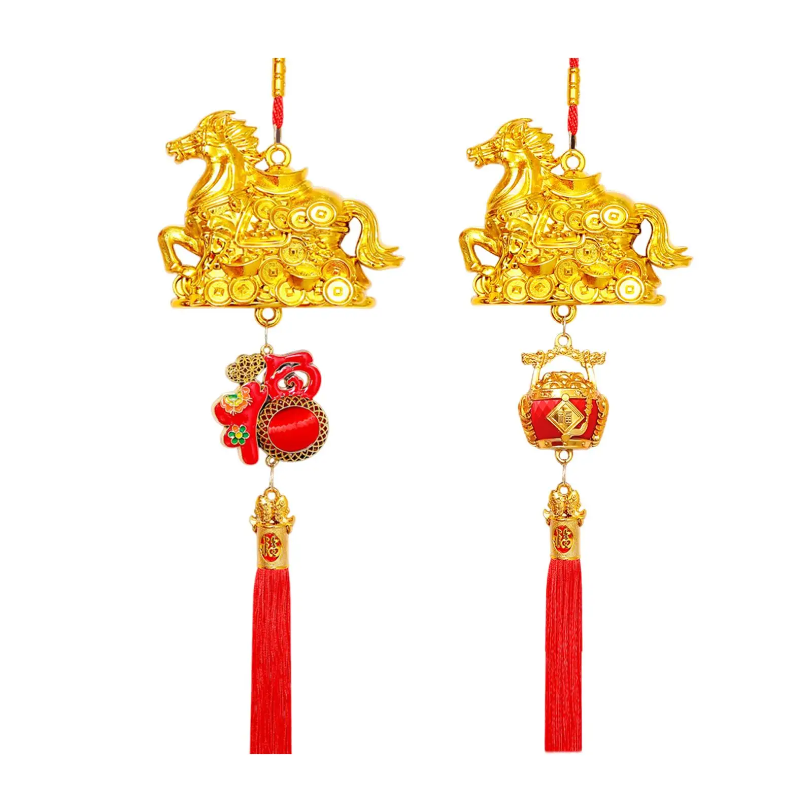 PVC Golden Horse Decorative Hanging Pendant for Chinese New Year Ceiling Decoration and Housewarming view 2