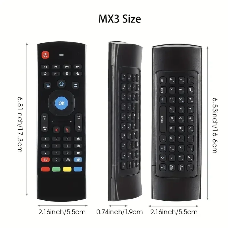 MX3 Air Remote USB Wireless Replacement Remote Keyboard 2.4G Multifunctional Fly Mouse Compatible For Android TV Box PC