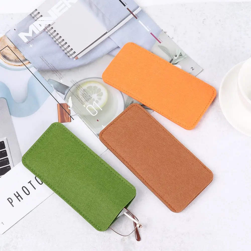 Fashion Portable Soft Felt Cloth Glasses Case Eyeglasses Sleeve Reading Glasses Pouch Eyewear Protector