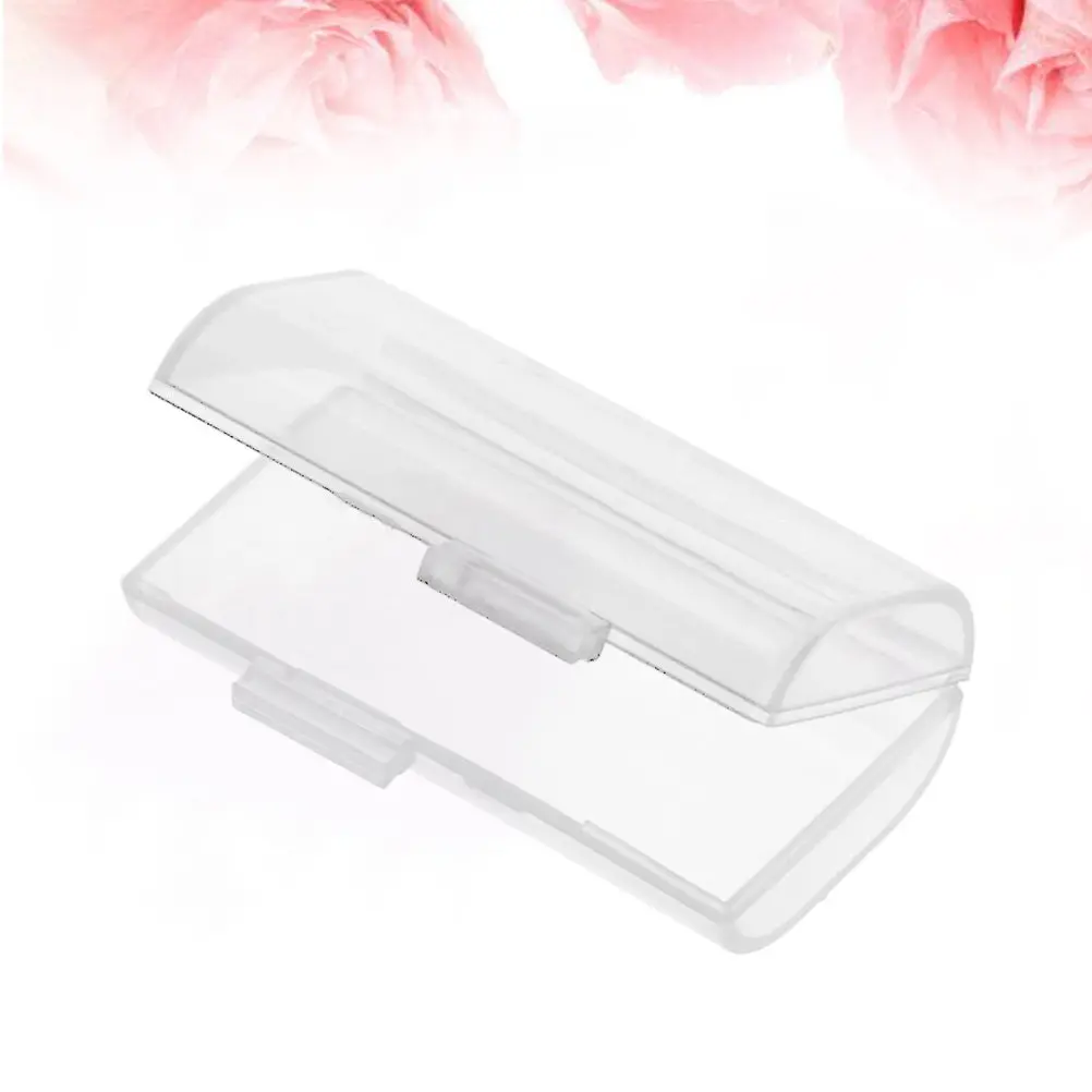 Clear Hard Plastic Aaa Battery Case Holder Capacity Compact Lightweight Battery Protection Short Circuit