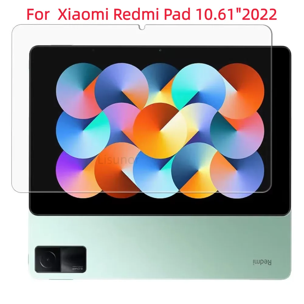 1 PCS 9H Tempered Glass Tablet Screen Protector For Xiaomi Redmi Pad 10.61 Inch 2022 Anti Fingerprints HD Clear Protective Film