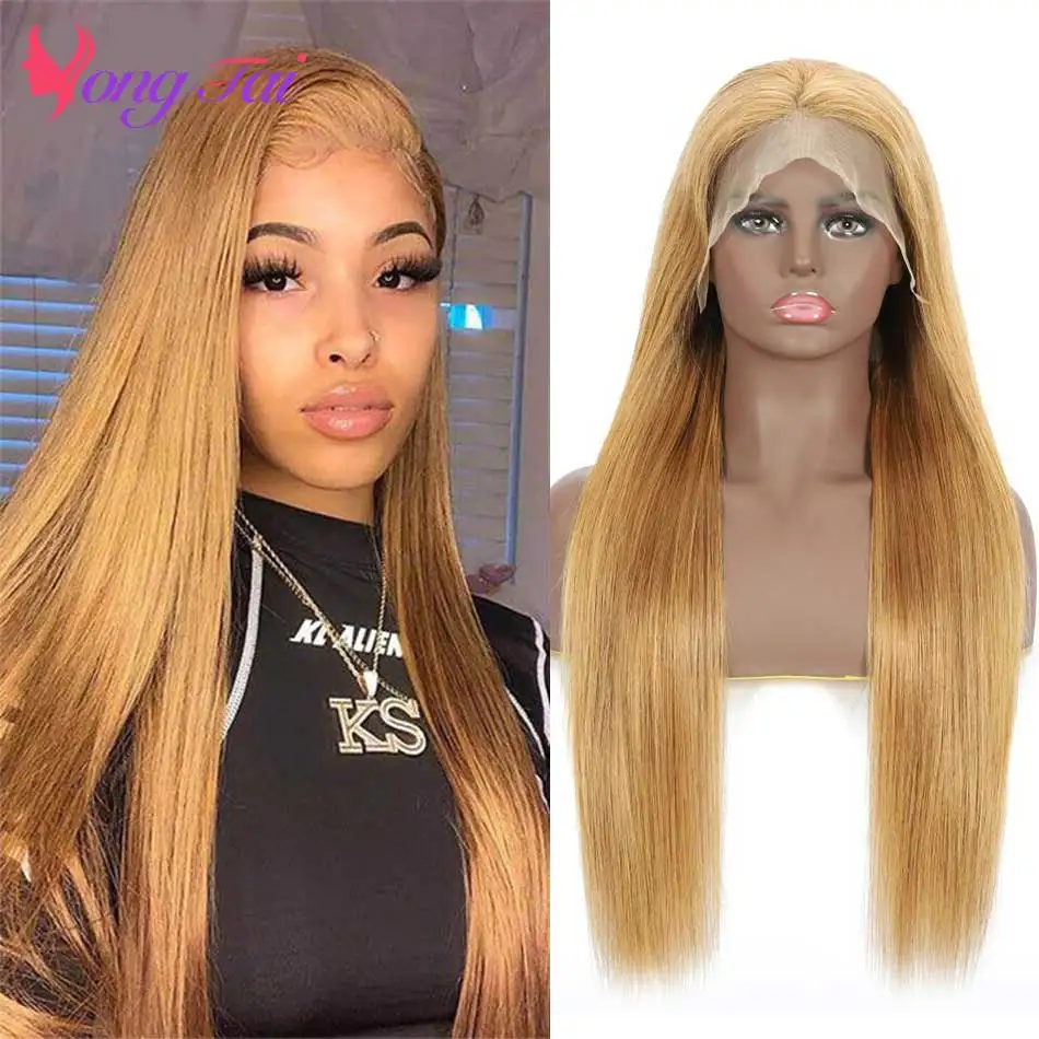 Indian Remy Hair Wig HD Lace Front Wigs For Women Human Hair Light Color All For 1 Real And Free Shipping From China No Shedding