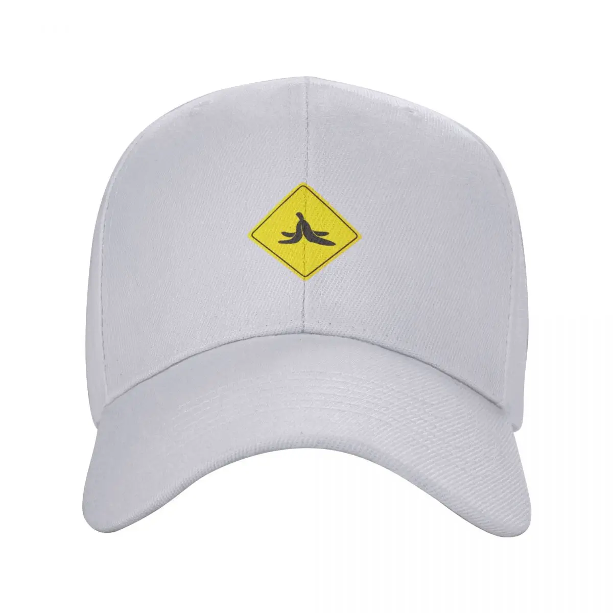 Banana Peel Warning Sign Baseball Cap Fluffy Hat Rugby Hats For Men Women's