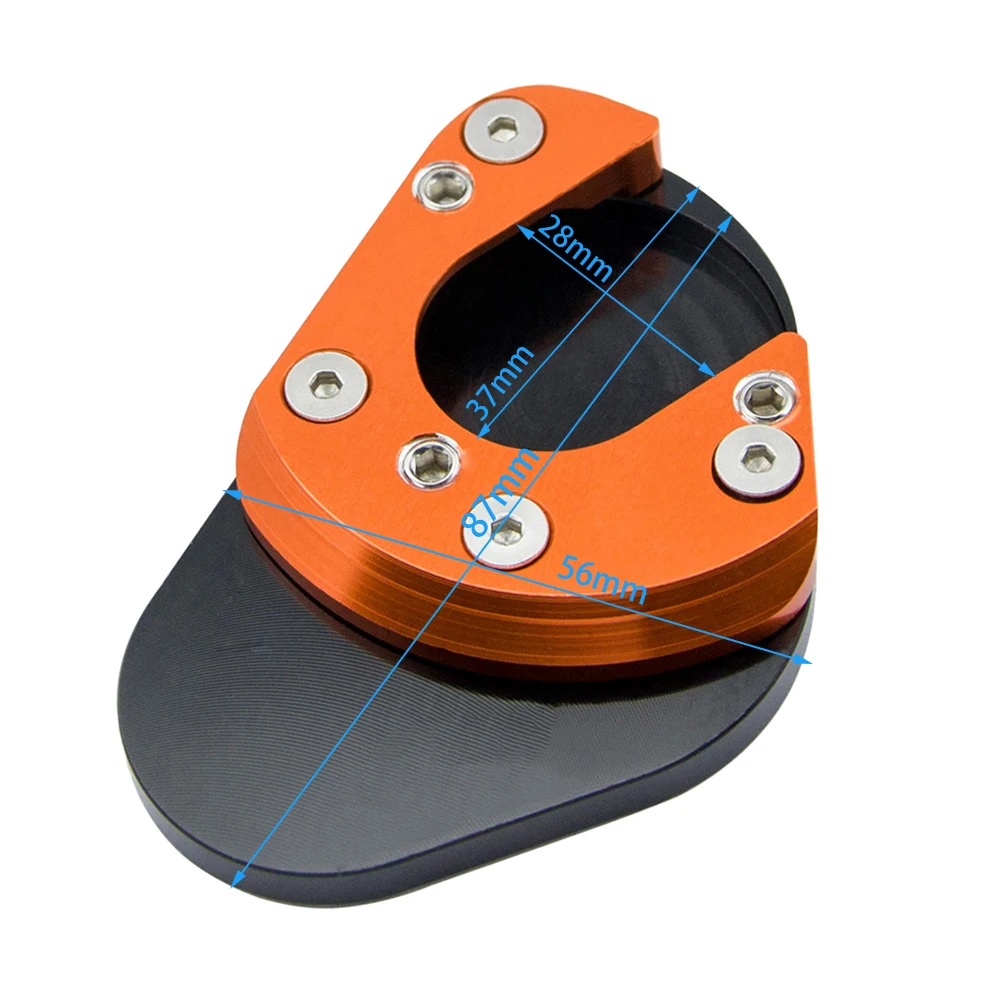 Sidestand Kickstand Foot Pad Extension For KTM 990 Adventure 2006-2014 990SMT 2009-2014 125 200 390 Duke 2012-2021 RC125/200/390