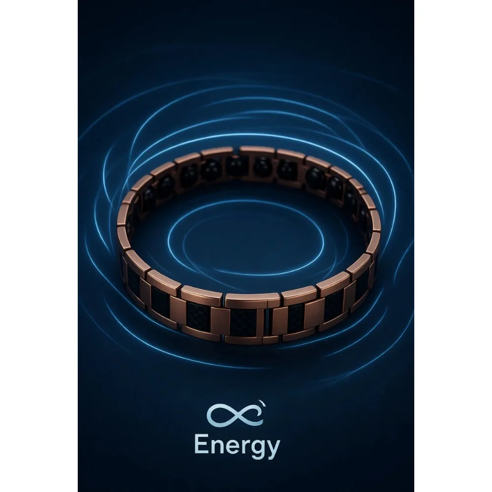 

Медный магнитный браслет для мужчин, 3800 Гаусс, высокопрочный, терапевтический, лечебный аксессуар