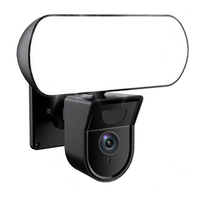 New Tech 3MP Tuya Floodlight Camera WiFi Outdoor Waterproof 10W Garden Wall Lamp Security Protection Surveillance EU PLUG