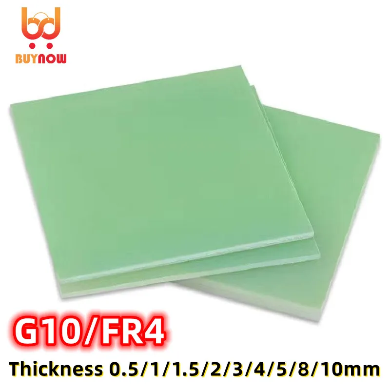 235x235mm FR4 Light-green Glass Fiber Board G10 Black Epoxy Resin Board 3240 Yellow Insulating Board Processing Custom Engraving