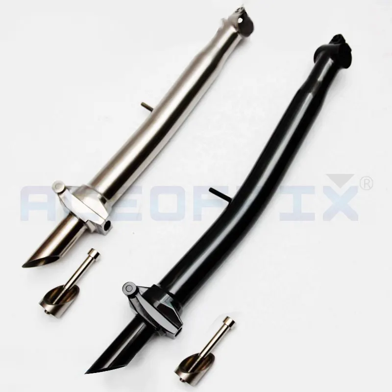 AliExpress SILVEROCK ACEOFFIX Titanium Headtube S/M/H Handlebar for Brompton Folding Bike Lenght 330/375/400mm Handlepost Head Tube Bike Parts 443g