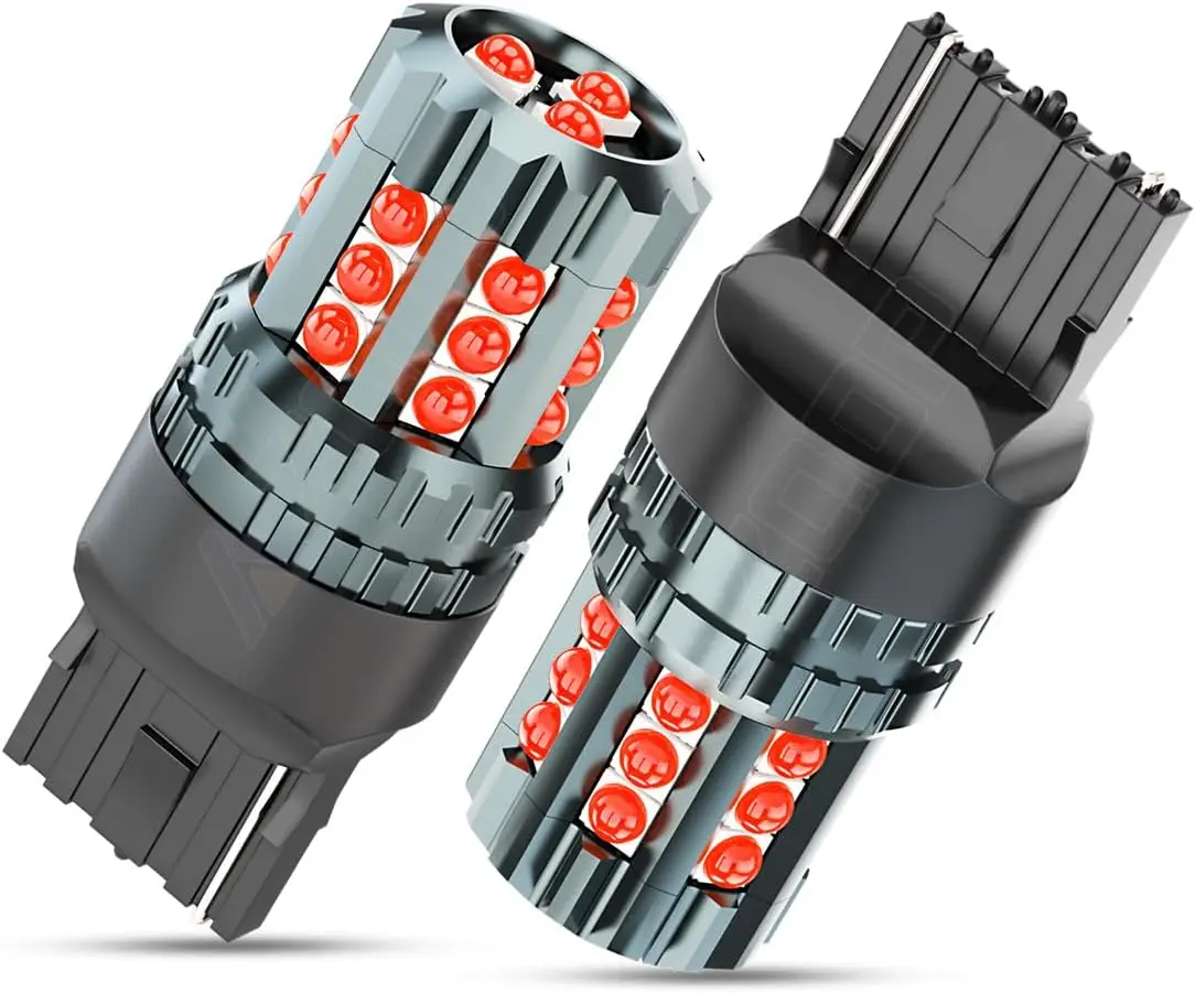 

Красные светодиодные стоп-сигналы 7443, совместимые с Toyota Tacoma 2016 2017 2018 2019 2020 2021, сменные лампы T20 7444 7440, 300