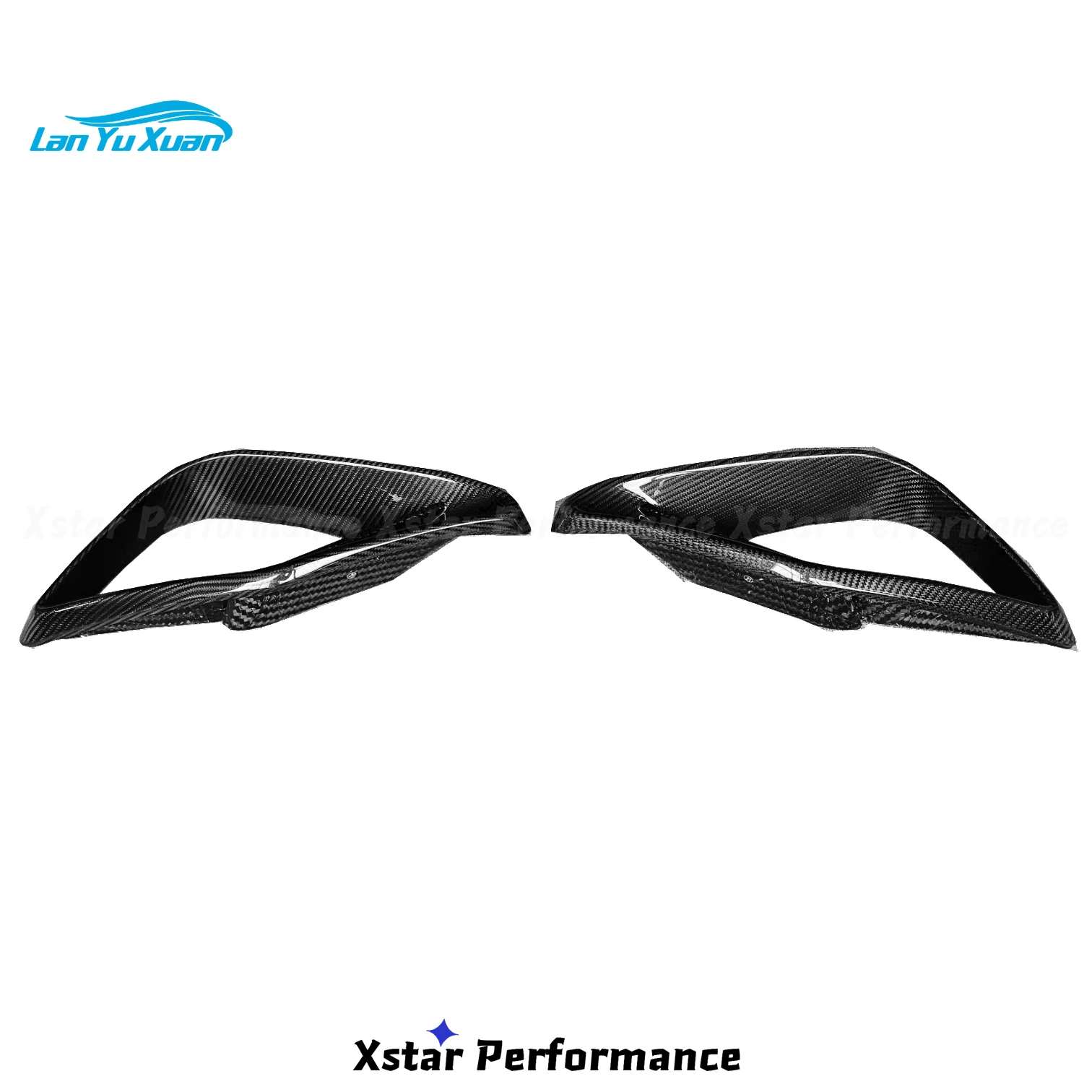 

Brabu BS Style Dry Carbon Fiber Front Bumper Vents For Mercedes Benz W217 C217 S63 Amg Coupe