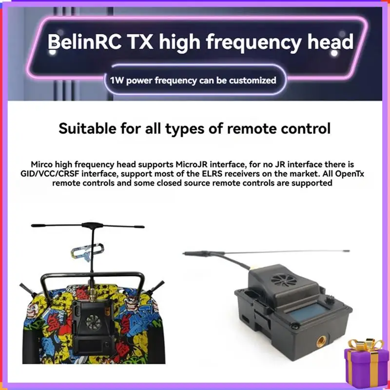 

Advanced FPV Traversing Machine Tuner TX30 T Antenna FPV ELRS Module For Open Tx Remote Controllers For Most ELRS Receivers