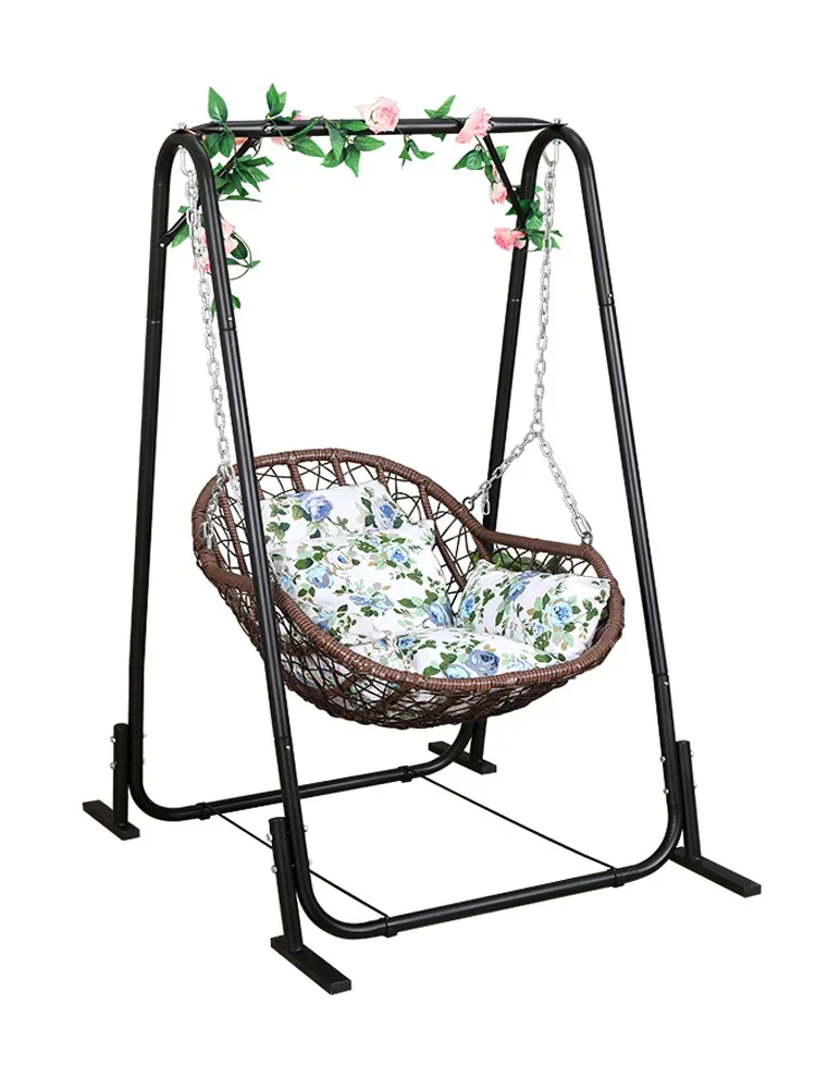 

Hanging basket rattan chair single children's swing indoor and outdoor household rocking chair