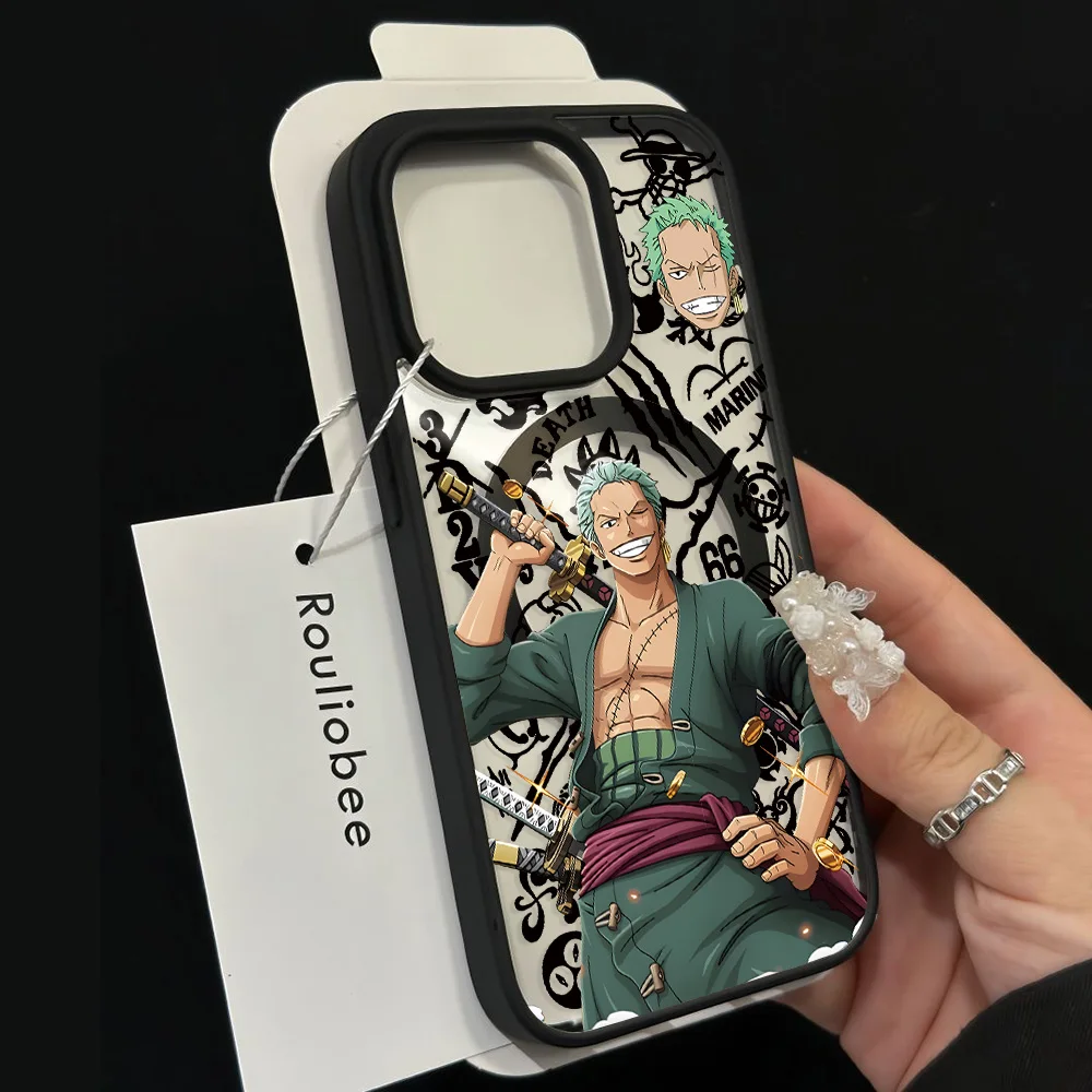 Anime Pieces Cool Ones Phone Cases for iPhone 18 17 17e 16e 16 15 14 13 12 11 Air Pro Max Plus Clear Magnetic Acrylic Back Cover