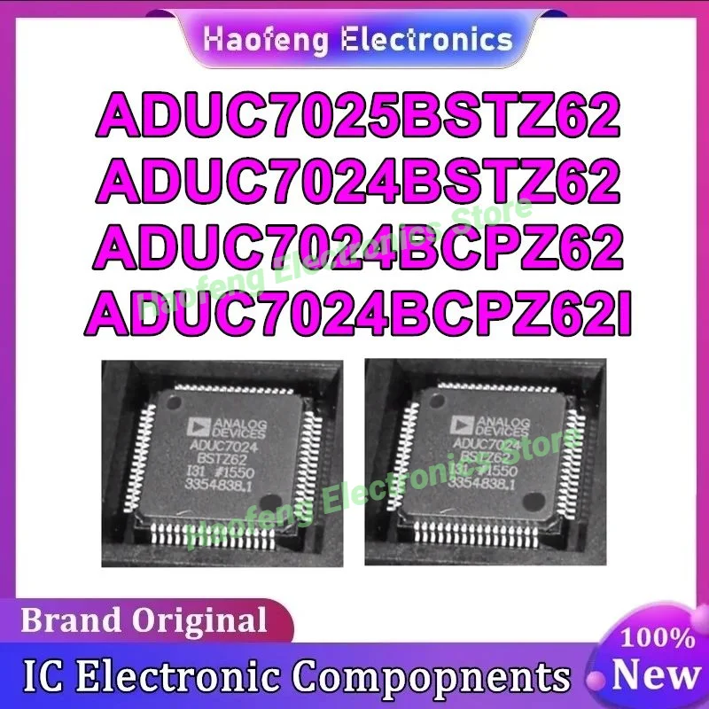 ADUC7025BSTZ62 ADUC7024BSTZ62 ADUC7024BCPZ62 ADUC7024BCPZ62I Novo Original em estoque