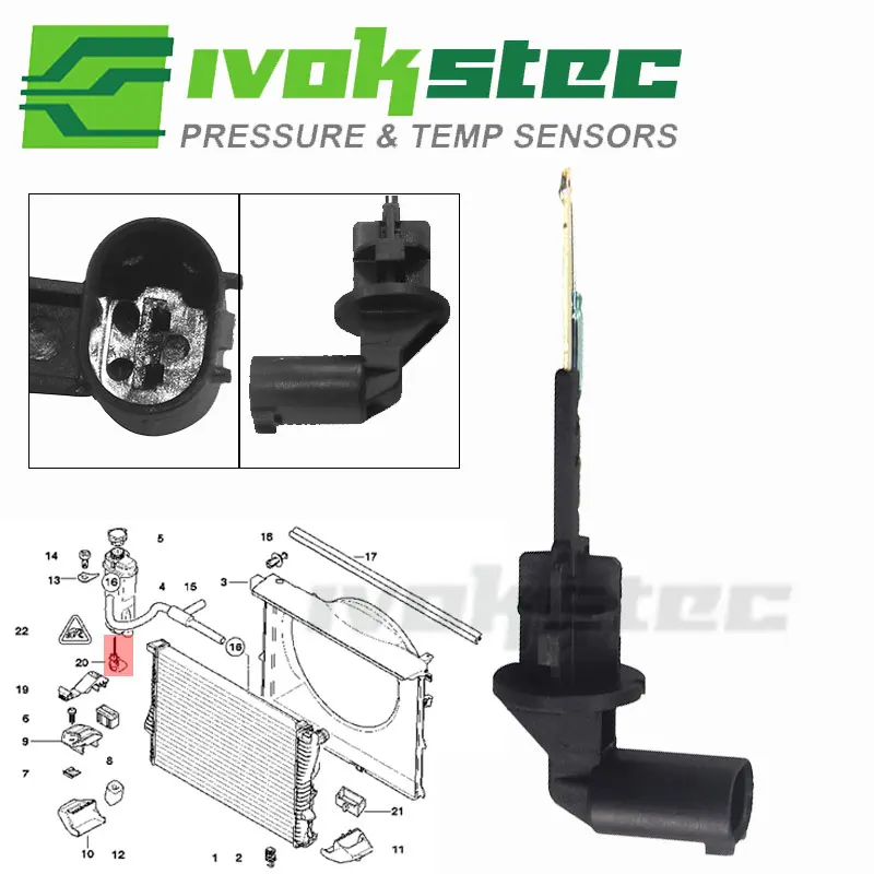 Coolant Tank Fluid Level Sensor For BMW 850i 850Ci 540i 840Ci 740i 740iL 528i 750iL 525i 1992-2013 61318360876 61311392204