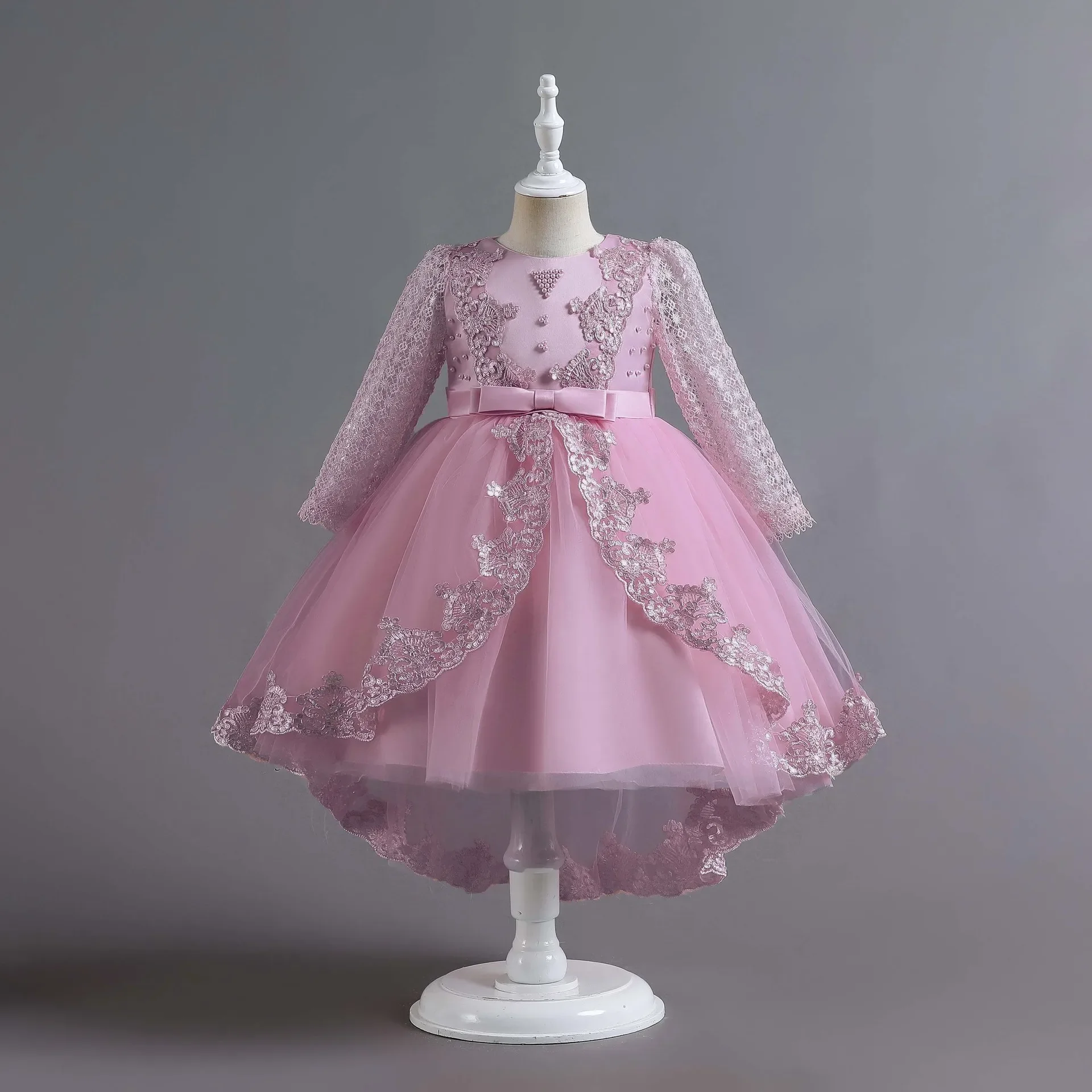 Vestido Formal de noche para niñas, traje de boda para graduación, vestidos de princesa, 6, 8, 10, 12 años