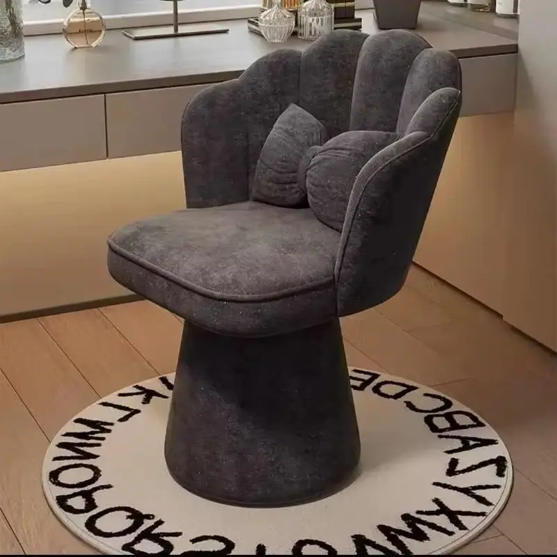 

Стул для макияжа в форме бабочки, роскошная легкая спинка, французский вращающийся комод для спальни, современный простой стул для дизайна ногтей для дома