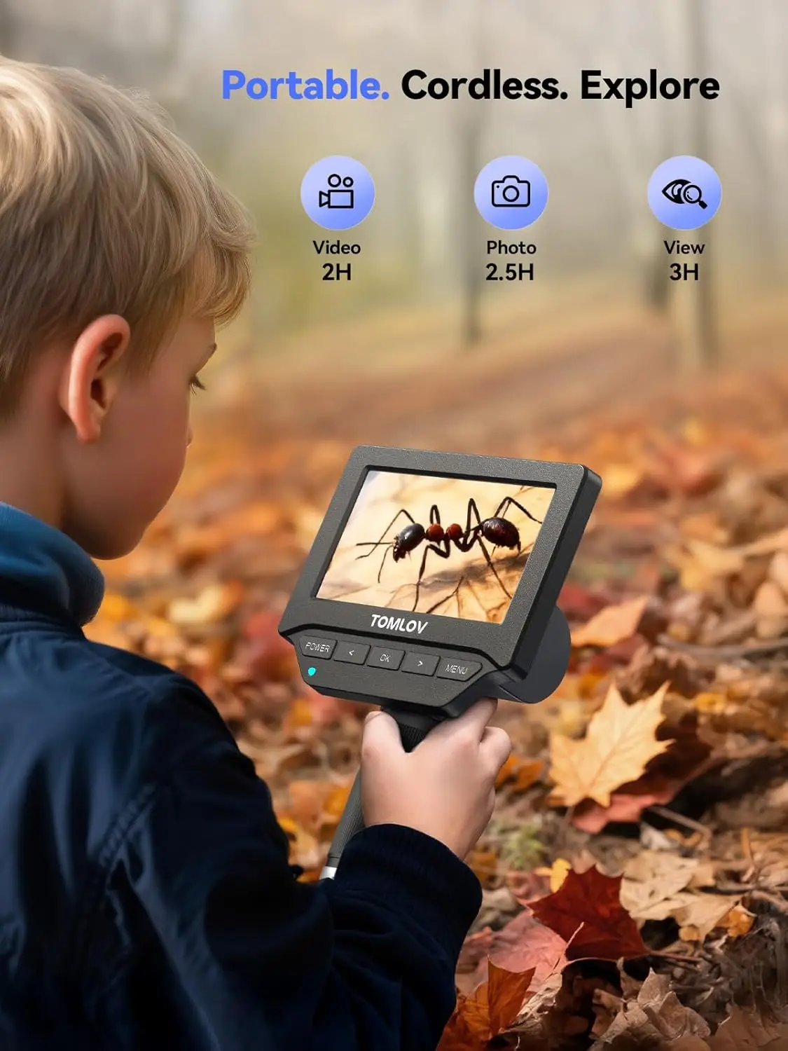 TOMLOV Digital Microscope DM4W Microscopio Electrónica Weighing Scale Error Coin Magnifier Lupa For Student/Jeweler Windows/Mac