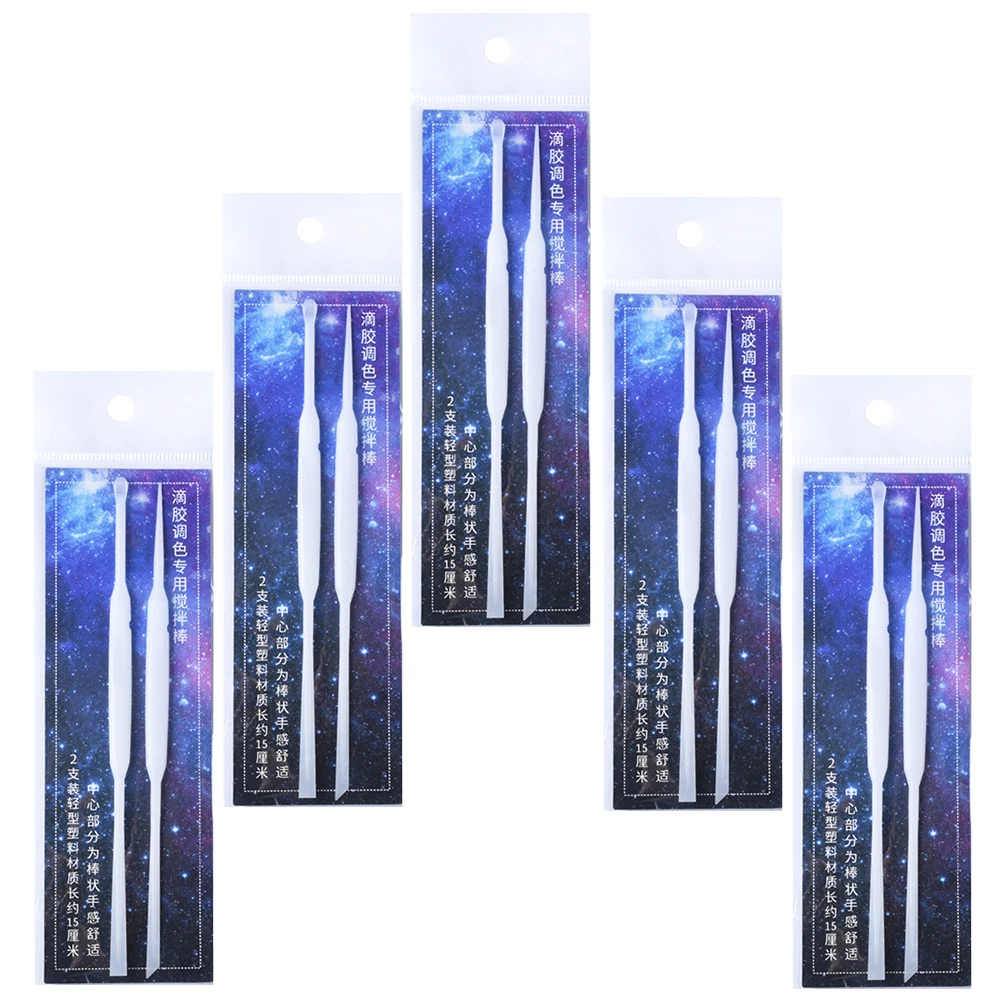 

10pcs Stirring Mixing Tools Plastic Craft Supplies Reusable Jewelry Diy Stirring Rod Making Stir Stick Teaching Equipment