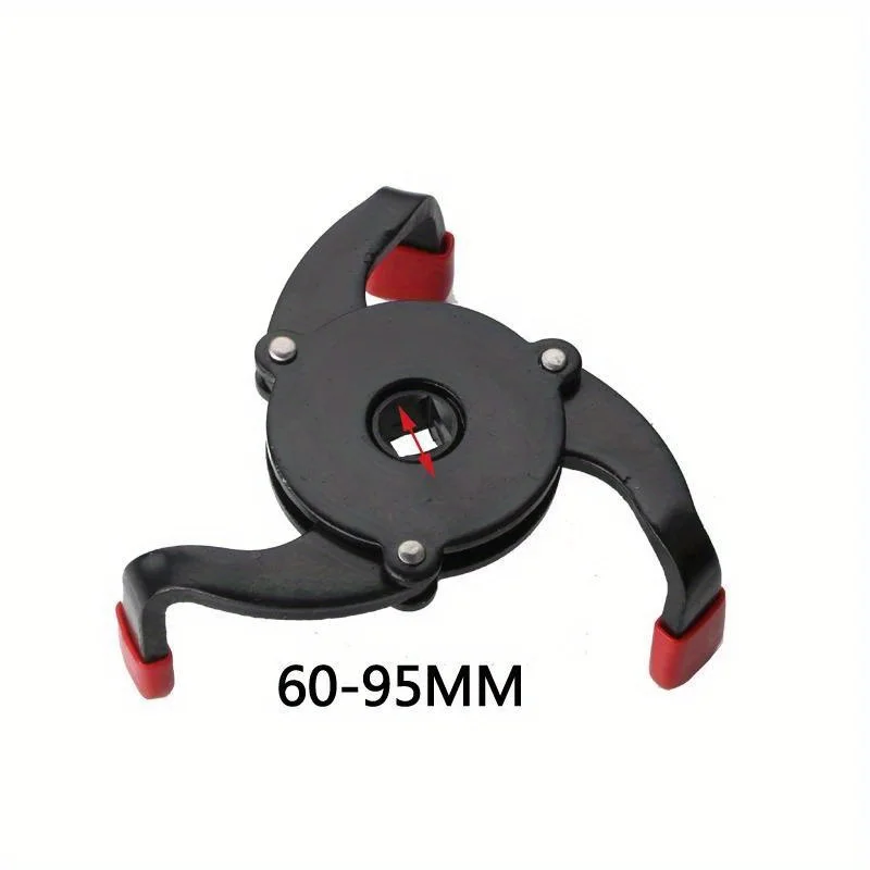 

High-Quality Universal 3-Jaw 3/8 Inch Adjustable Oil Filter Remover Wrench Tool for Cars, 60mm to 95mm