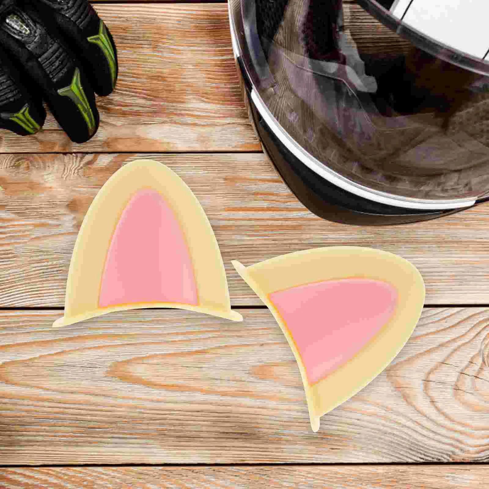 3 Pairs Motorcycle Accessories Ornament Adornment Decorate Motorbike Animal Ear Abs