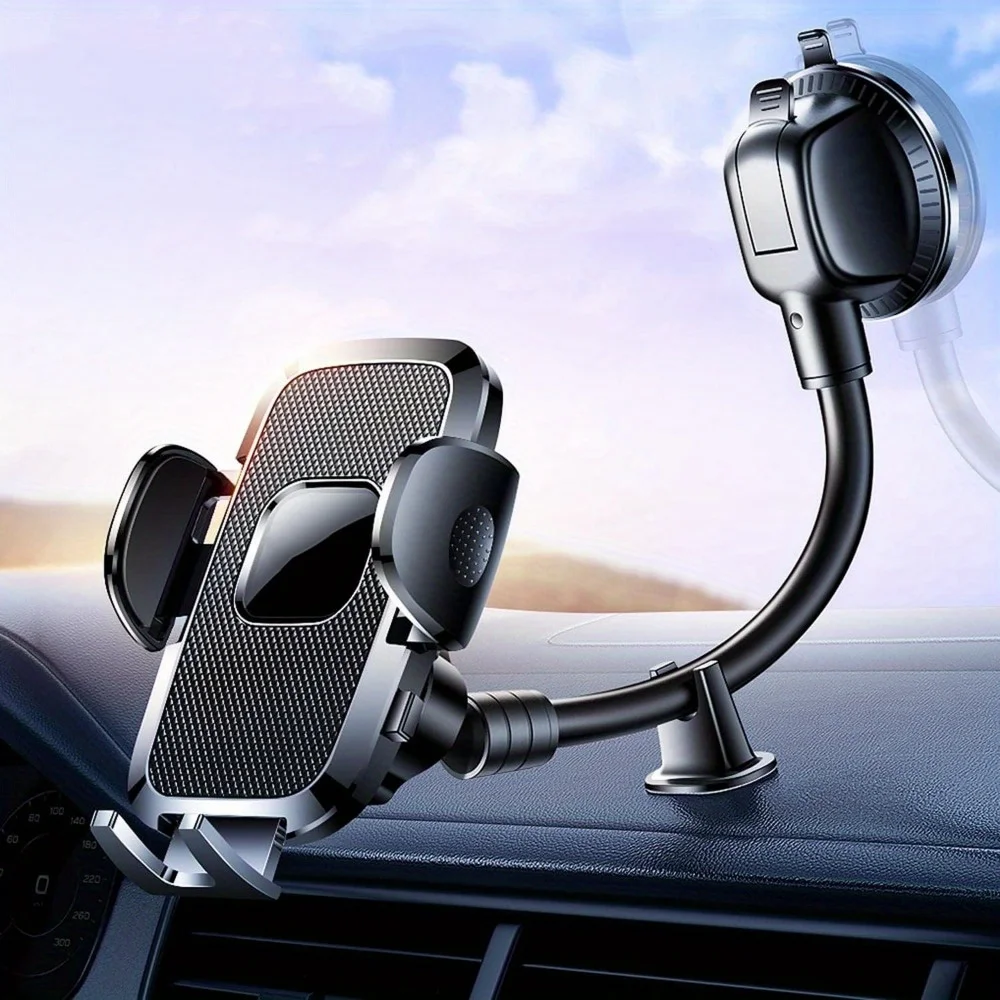 Car Truck Phone Holder 11 inch Long Arm for Dashboard Windshield Strongest Suction Holder Holder for iPhone 15 Pro Max 14 13