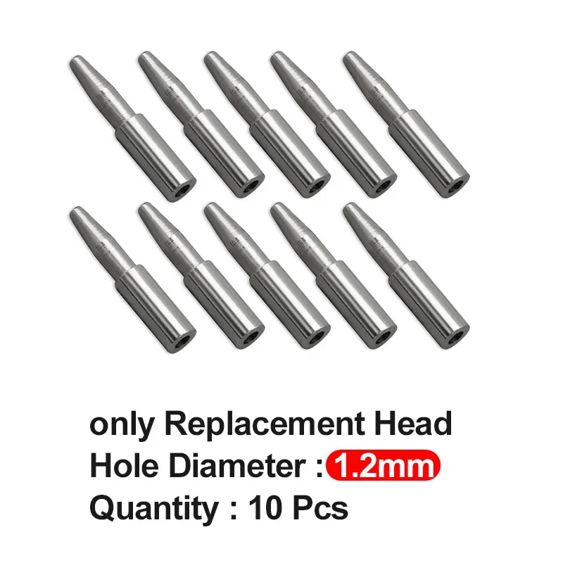 1.2 mm/1.5 mm/1.8 mm/2.0 mm Punchón redondo de cuero para cinturón de correa de reloj 6.5 mm Holla de hilera Herramientas de cuero hechas a mano