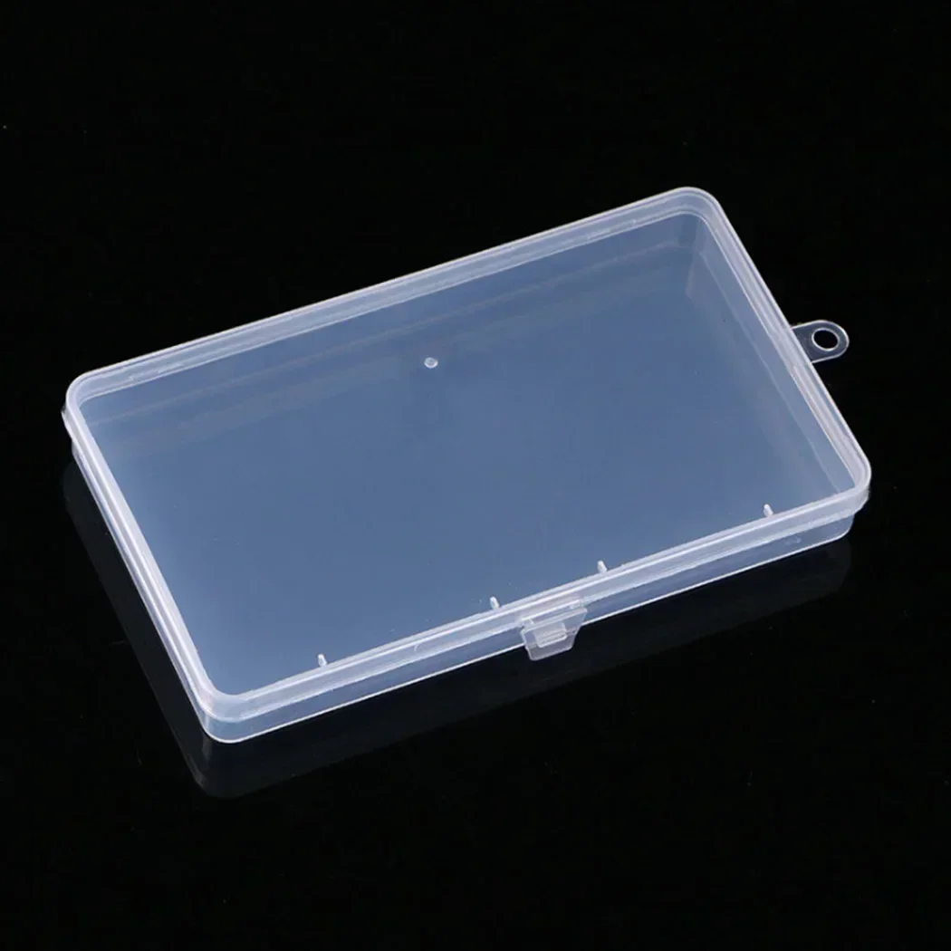 1 * scatola di immagazzinaggio nuova piccola plastica trasparente con coperchio contenitore di raccolta custodia per oggetti artigianali perline fotografia uso Home Office