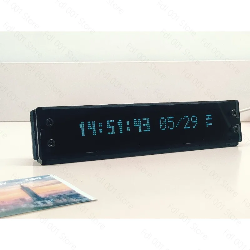 VFD Clock Flip Digital LED Vacuum Fluorescent Display WIFI Timing Screen Desktop