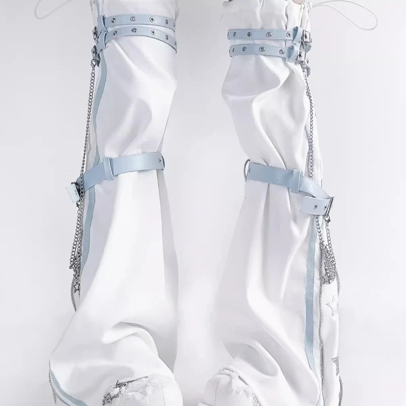 Autumn New Subculture Anime Cute Light Blue Women's Hosiery Japanese Sweet Cool Cute Versatile Age Reduction Leg Warmers Ladies