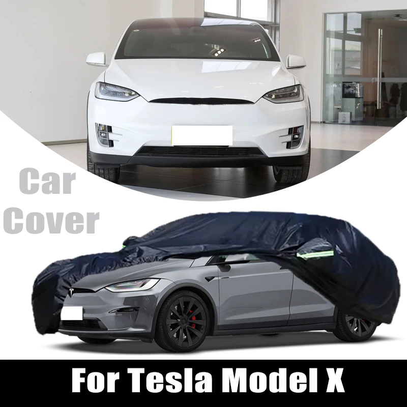 

For Tesla Model X Outdoor Protection Full Car Covers Snow Cover Sunshade Waterproof Dustproof Exterior Protection