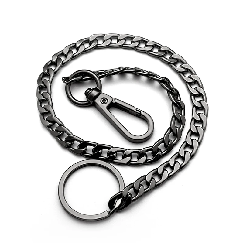 42cm Long Metal Keychain Wallet Belt Chain Punk Rock Trousers Trendy Pants Jeans Hip Hop Jewelry Men's Key Ring Chain