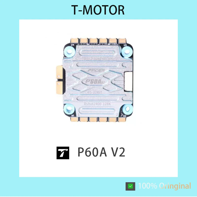 T-MOTOR P60A 6S 4in1 ESC, dedicated electronic speed controller for FPV racing quadcopters.