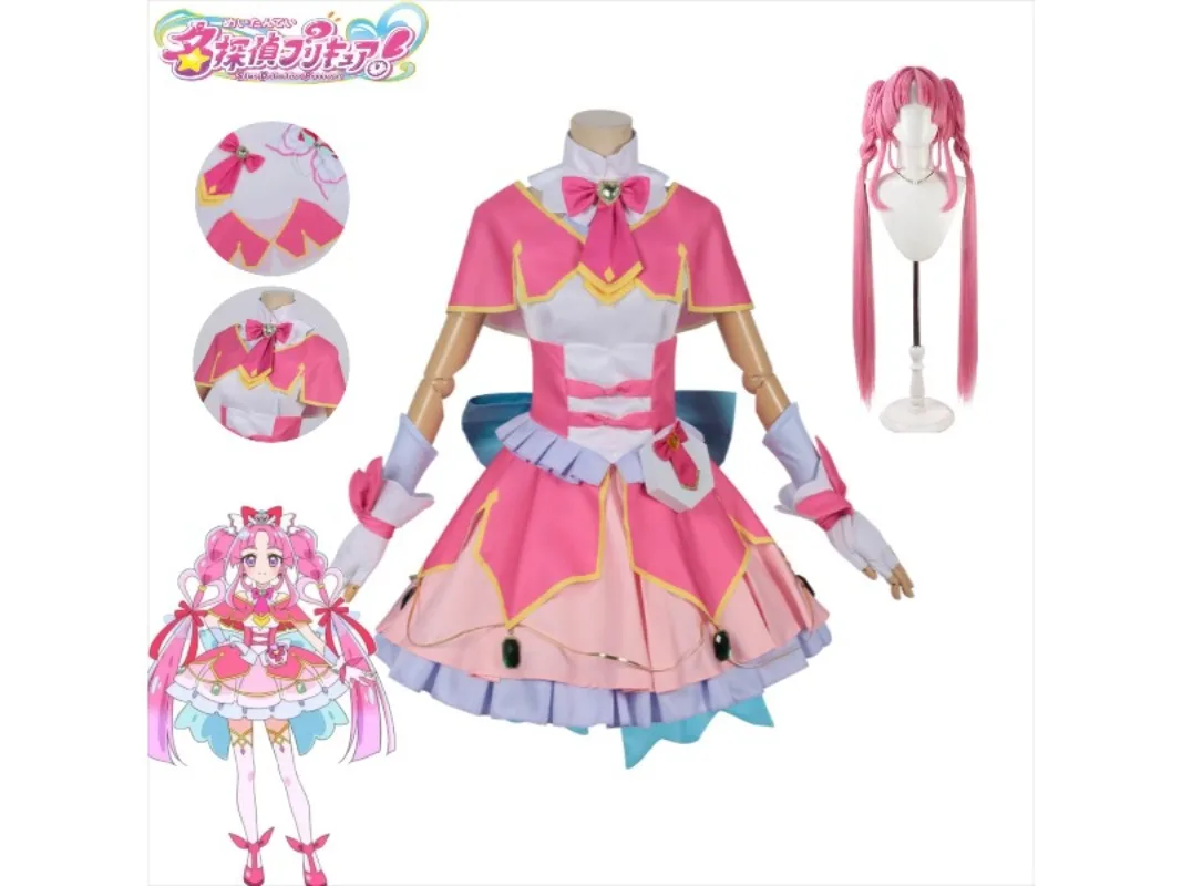 

Cure Mystique Cosplay Costume Mikuru Kobayashi Star Detective Pretty Cure Anime Magical Outfit Full Set for Stage Performance