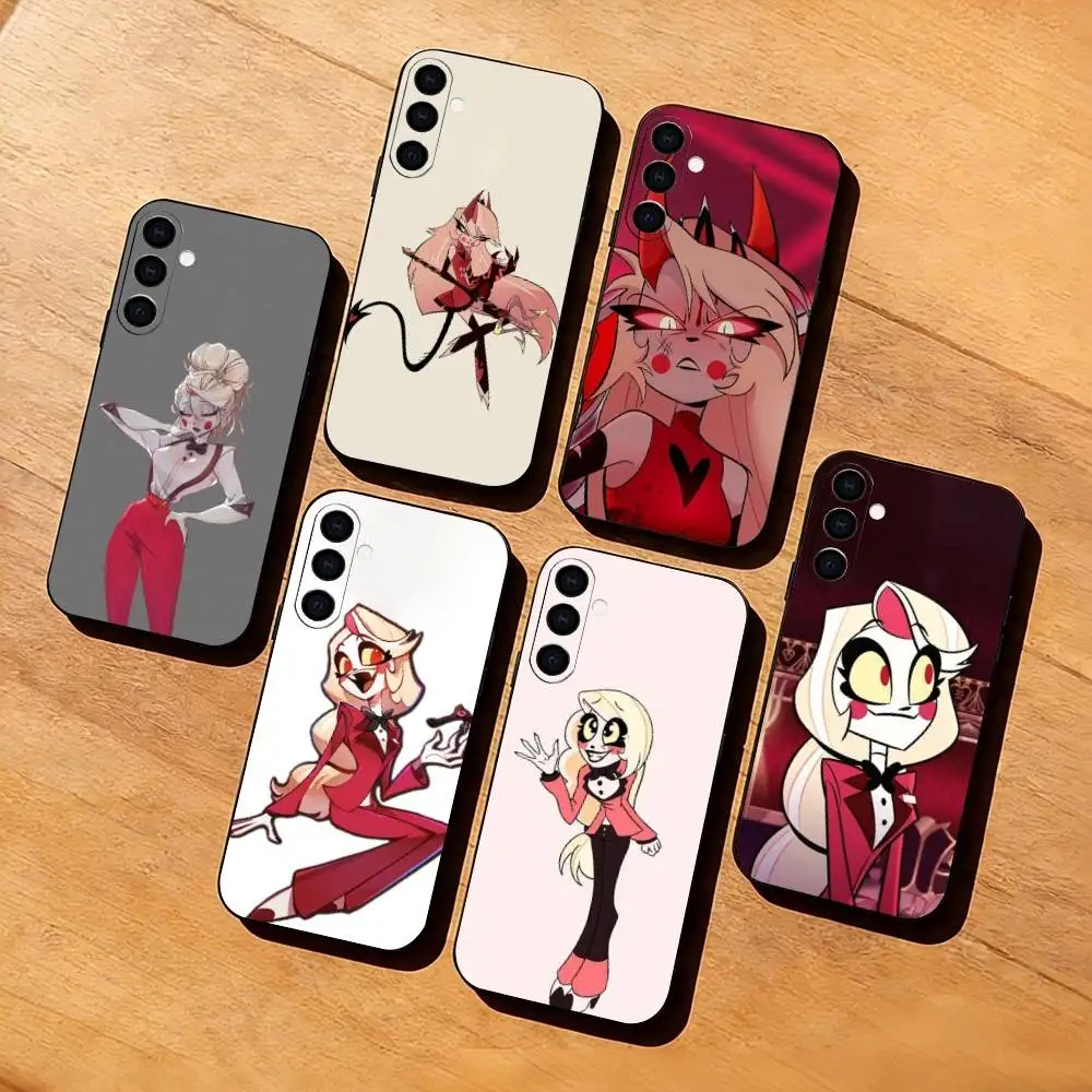 

Devil C-Charlie M-Morningstar Phone Case Black Silicone Soft For Samsung Galaxy A73,A72,A71,A70,A53,A52,A51