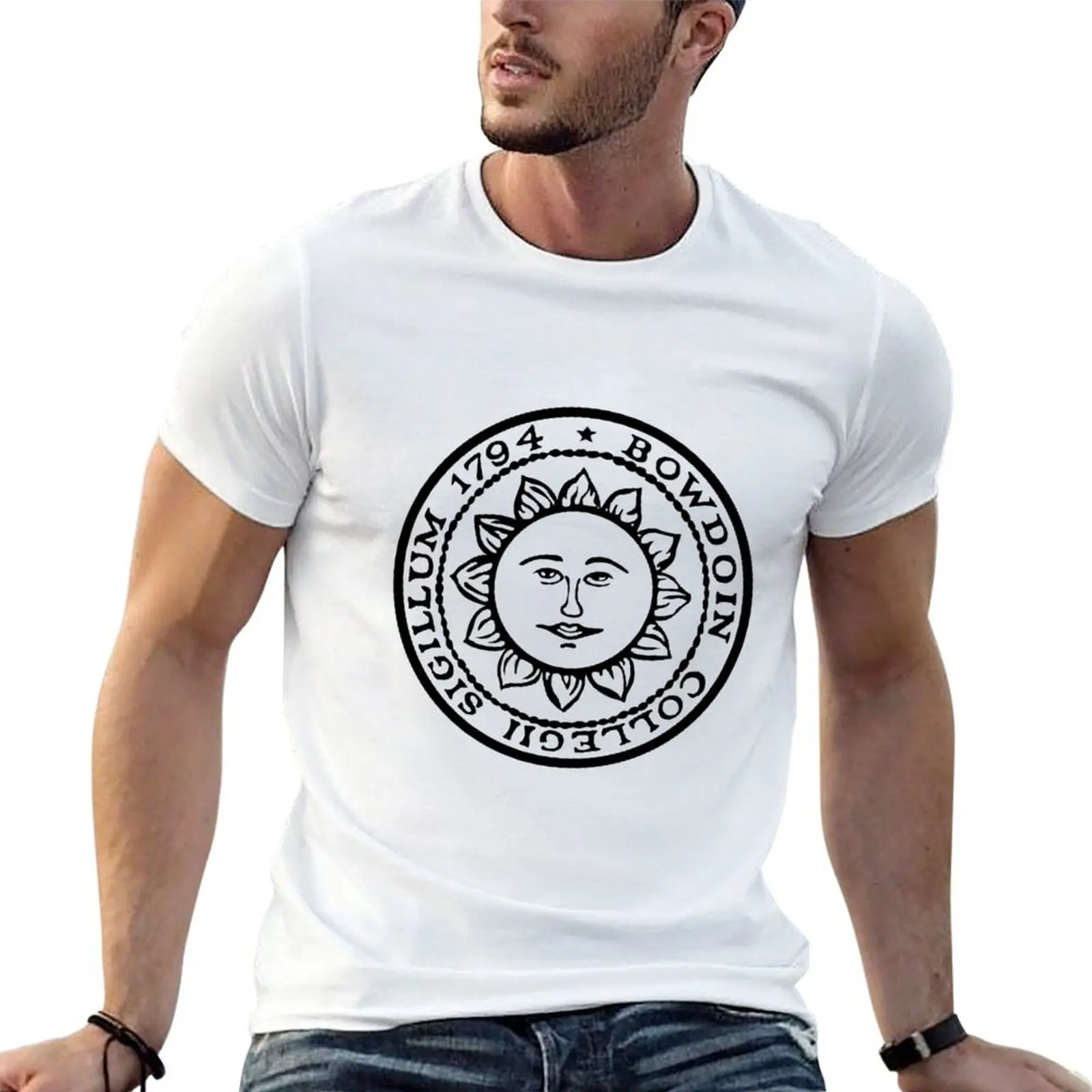 

Bowdoinclassic logos T-Shirt cotton t shirts high quality t shirt man designer anime t shirts oversize T-shirt