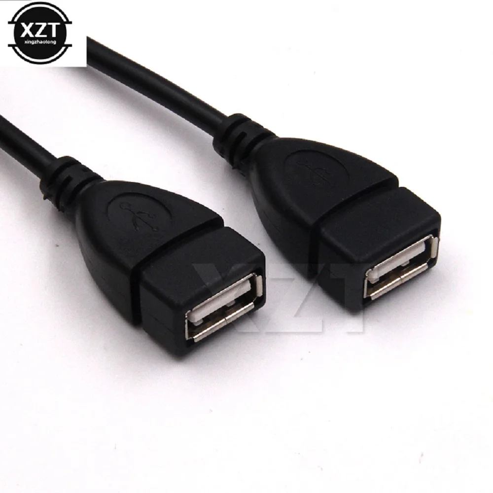 Universal USB 3.0 2.0 Male To Dual USB 3.0 Female Jack Splitter 2 Port USB Hub Data Cable Adapter Cord For Laptop Computer